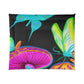 Neon Splendor of Butterflies and Fungi Butterflies & Mushrooms Comforter Blanket