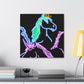 "Galactic Shebang of Neon Unicorns" NEON Unicorns Art Canvas