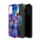 "Unicorn Prism" Neon Unicorns Premium Art Magsafe Magnet Tough IPhone 13 14 15 Pro Plus Max and Mini in Matte and Glossy Phone cases