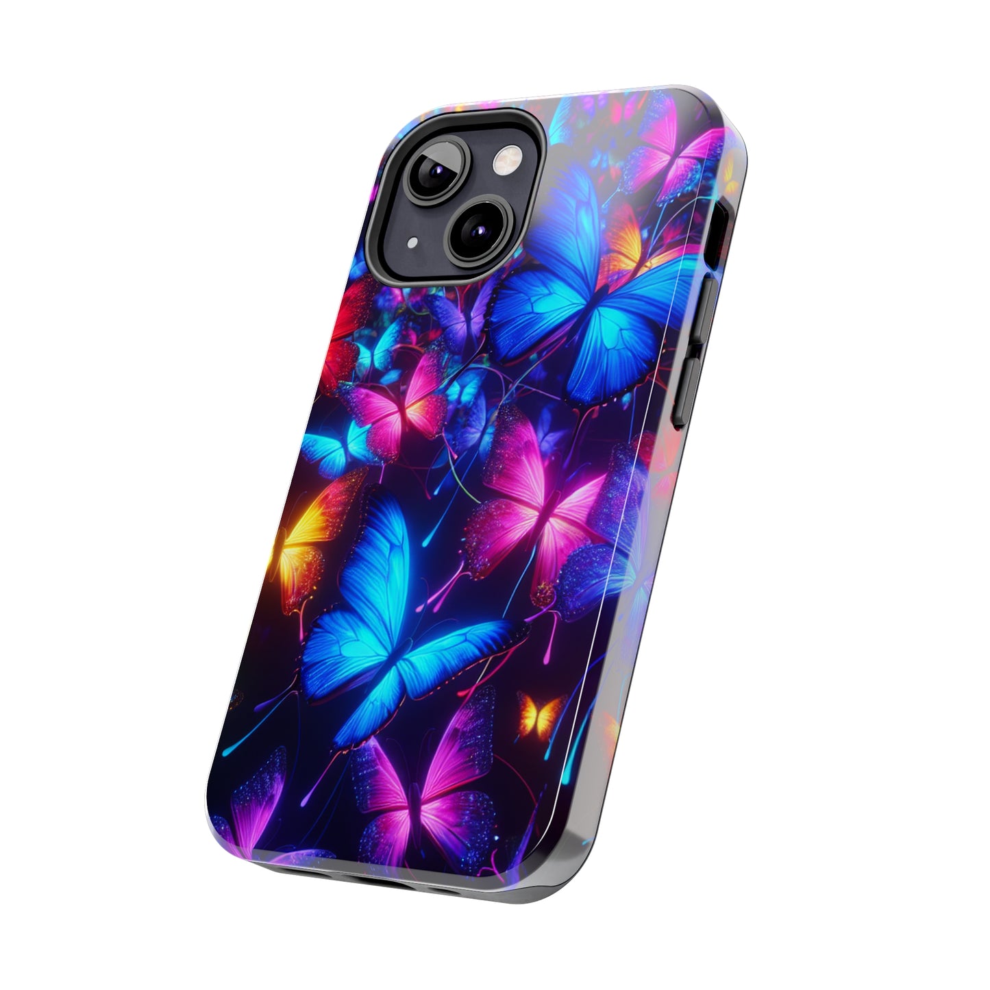 'Metamorphic Brilliance' NEON Butterflies Tough Phone Case