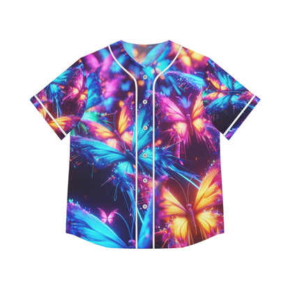 Neon Flight Fantasia Neon Butterflies Womans Jersey