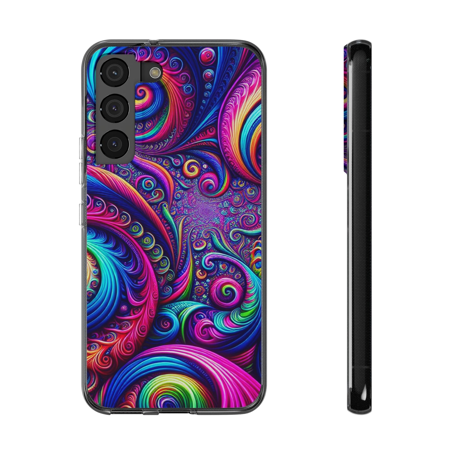 "VibranTrip Neonfinity" Infinity Patterns Art Polycarbonate Phone Case
