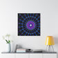 Neon Infinity Vortex. Trippy Infinity Patterns Art Canvas