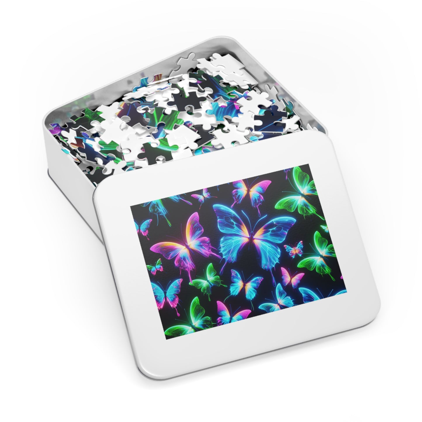 Neon Flutter - Neon Butterflies Puzzle