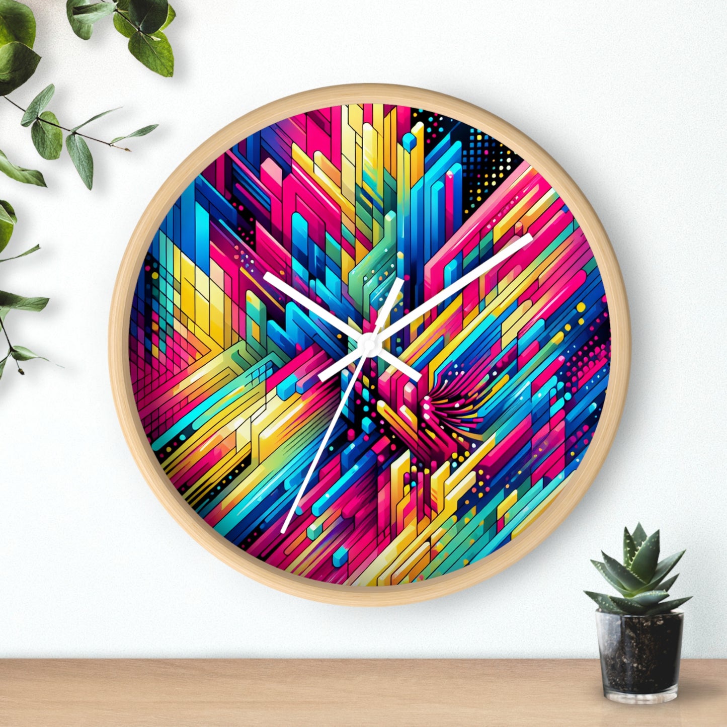 Zenobius De Vrye - Trippy Infinity Patterns Wall Clock