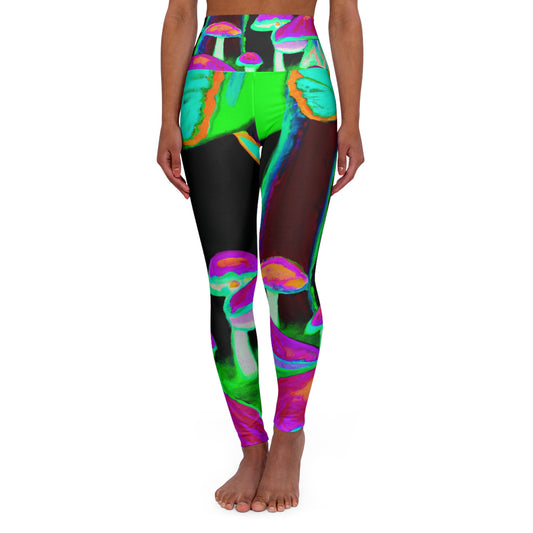 Neon Dreamscape. - Mushrooms & Butterflies Leggings