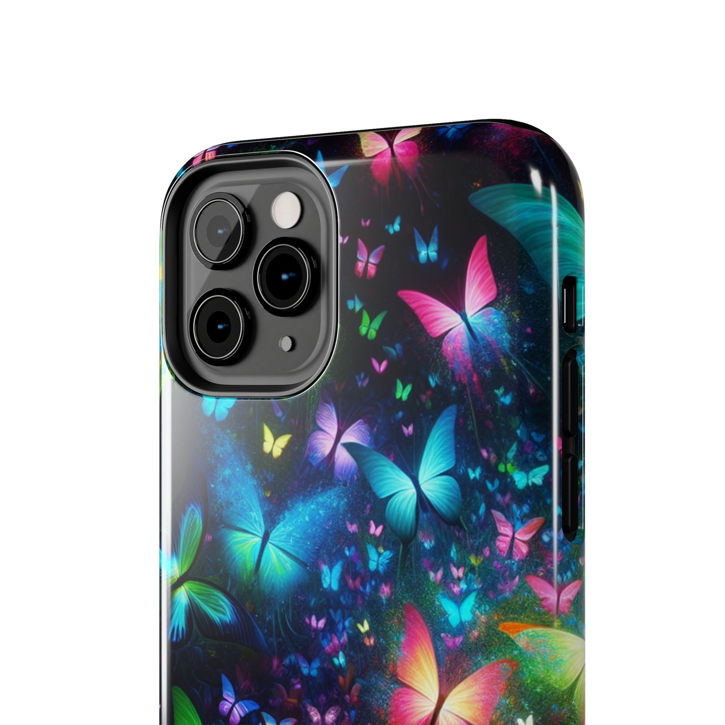 Neon Rainbow Flutterings NEON Butterflies Tough Phone Case