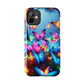 "Neon Butterflies Awakening" NEON Butterflies Tough Phone Case