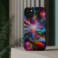 Neon Infinity Chromadrift. Neon Trippy Infinity Patterns Premium Art Magsafe Magnet Tough IPhone 13 14 15 Pro Plus Max and Mini in Matte and Glossy Phone cases