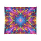 Psychedelic Rainbow Infinity Fantasia. Trippy Infinity Patterns Comforter Blanket