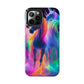 Vividly Rainbow Dreaming NEON Unicorns Tough Phone Case