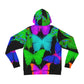 "Neon Flight Fantasy" - Butterflies AOP Hoodie