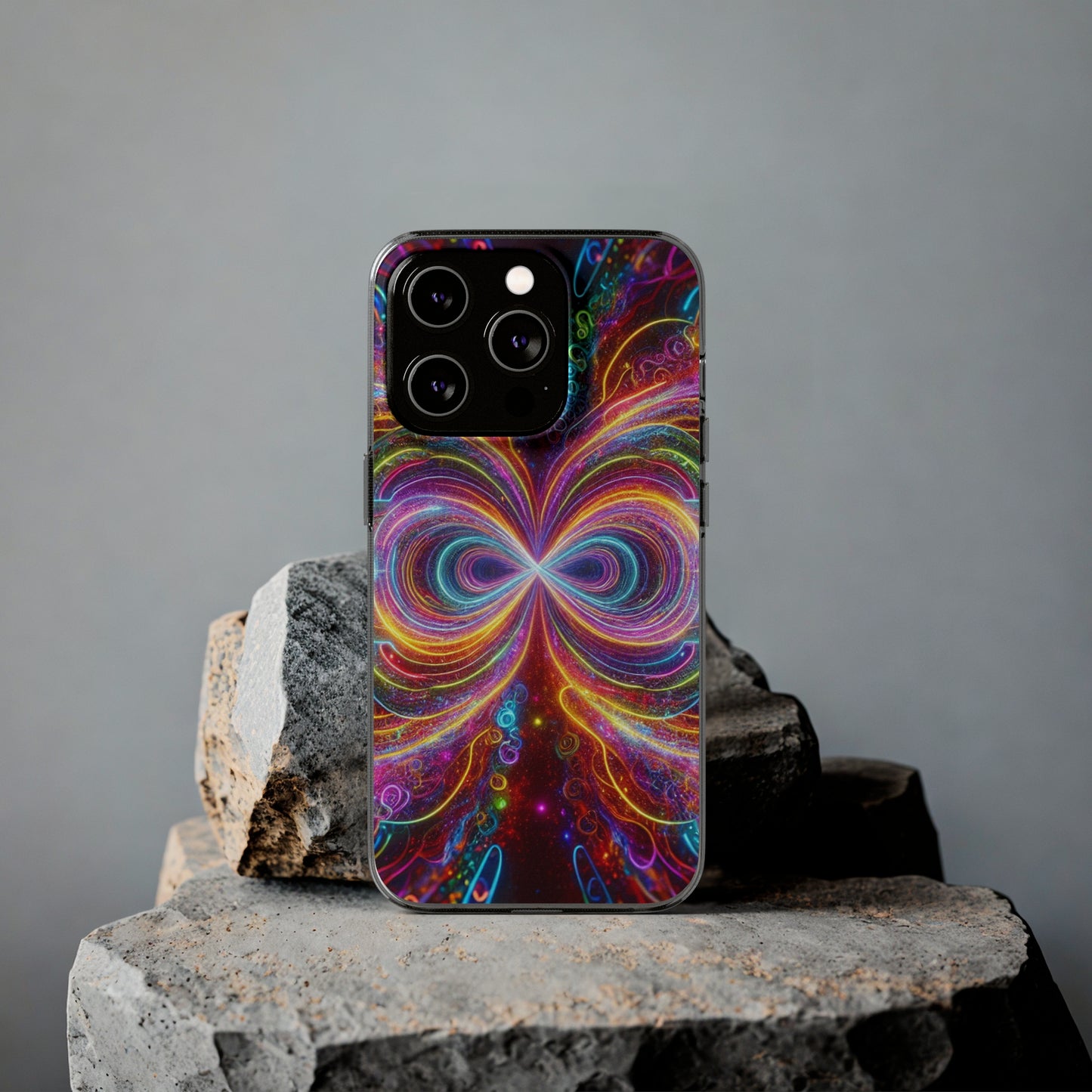 Neon Infinity Vortex Infinity Patterns Art Polycarbonate Phone Case