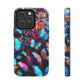 "Illuminated Flight" NEON Butterflies Tough Phone Case