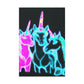 "Neon Magic: The Rainbow of Unicorns". NEON Unicorns Art Canvas