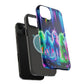 Neon Unicorn Pods. Neon Unicorns Premium Art Magsafe Magnet Tough IPhone 13 14 15 Pro Plus Max and Mini in Matte and Glossy Phone cases