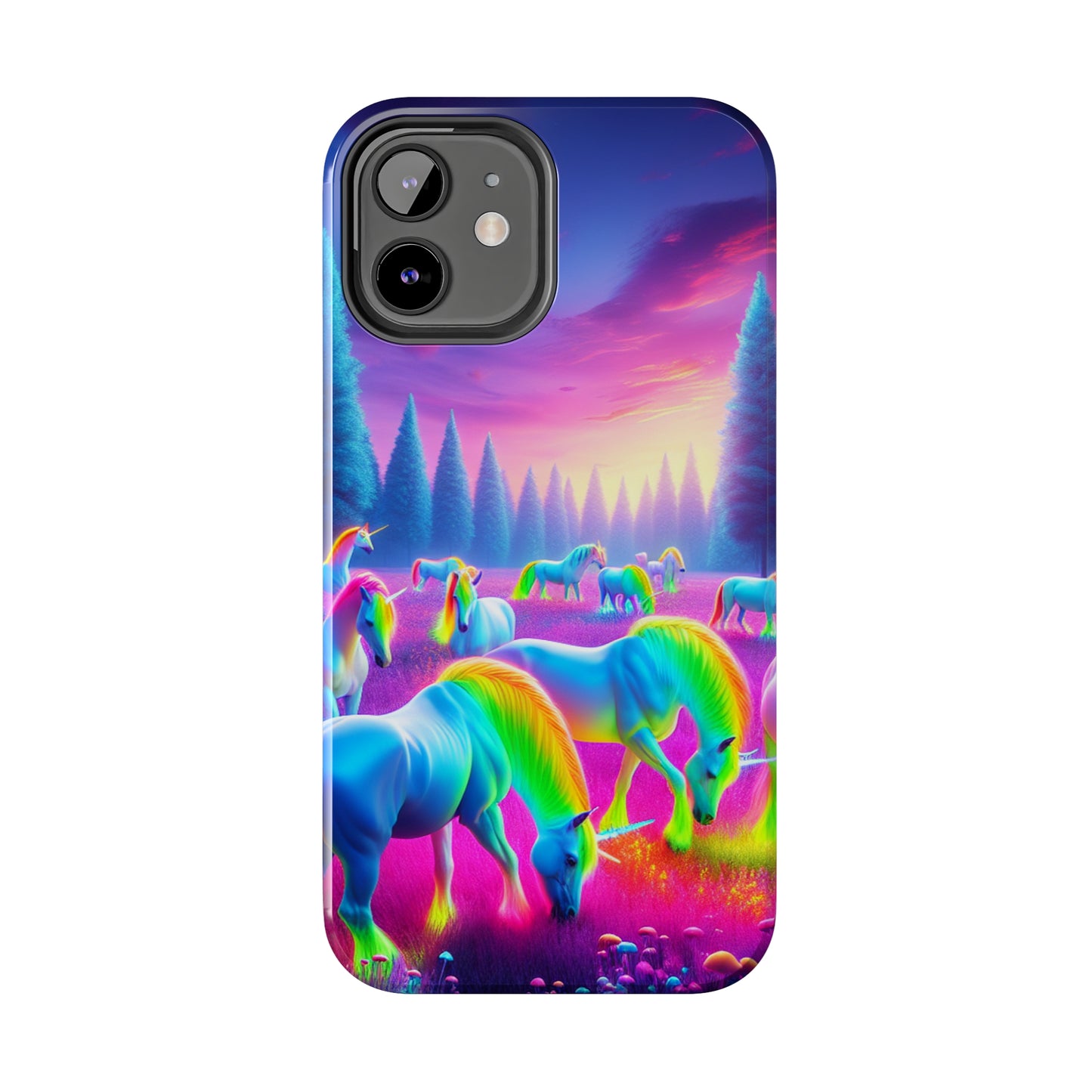 Neon Mystic Unicorns. NEON Unicorns Tough Phone Case