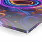 Cosmic Vibrancy. Trippy infity Pattern 1/4" Glossy Acrylic Art