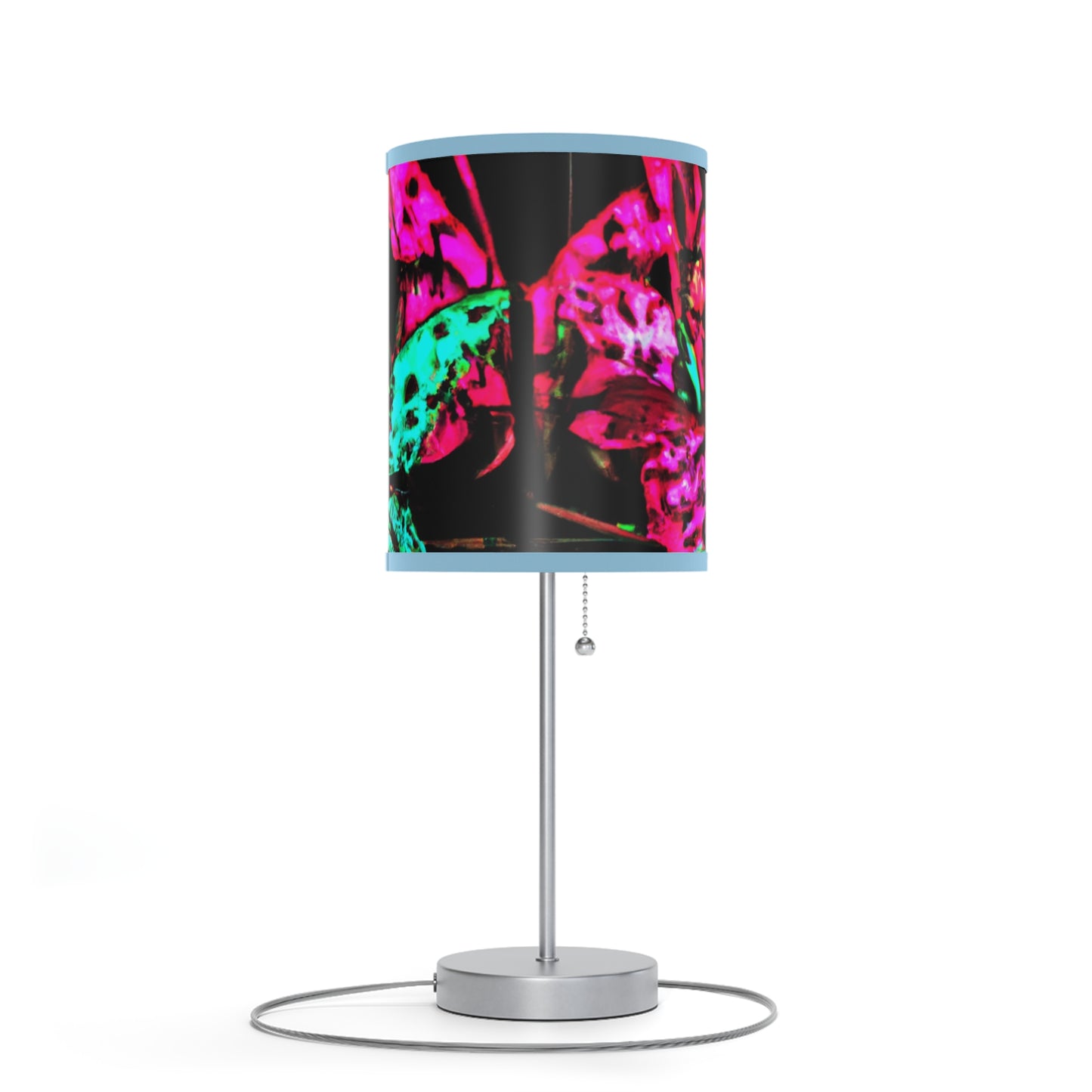 "Galactic Glooms: A Neon Butterfly Parade" - NEON Butterflies Colored Lamp