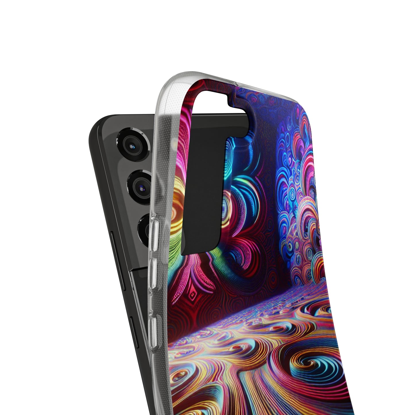 Vibin' Neon Infinity. Infinity Patterns Art Polycarbonate Phone Case