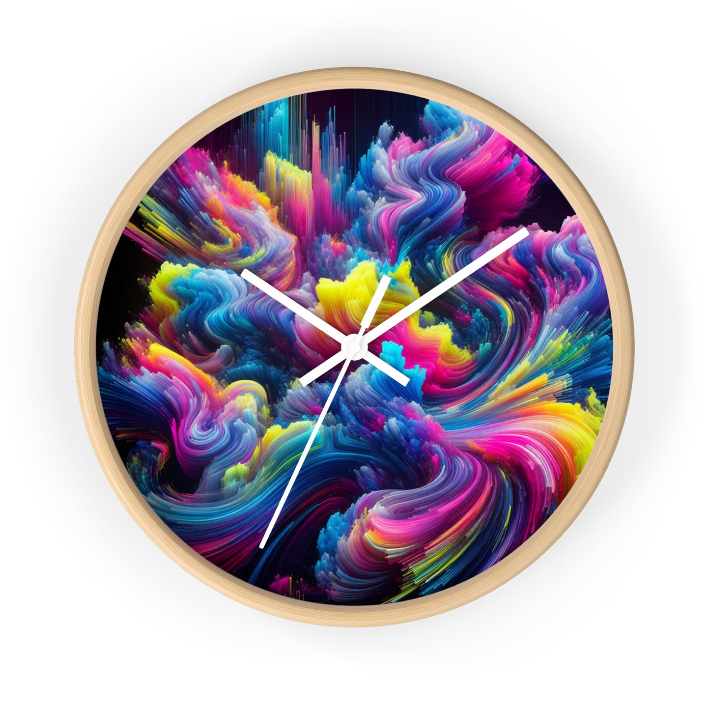 Leonarda Fontana - Trippy Infinity Patterns Wall Clock