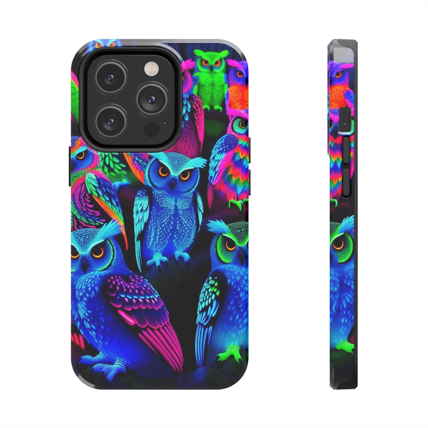 Neon Luminance Owls NEON Owls Tough Phone Case
