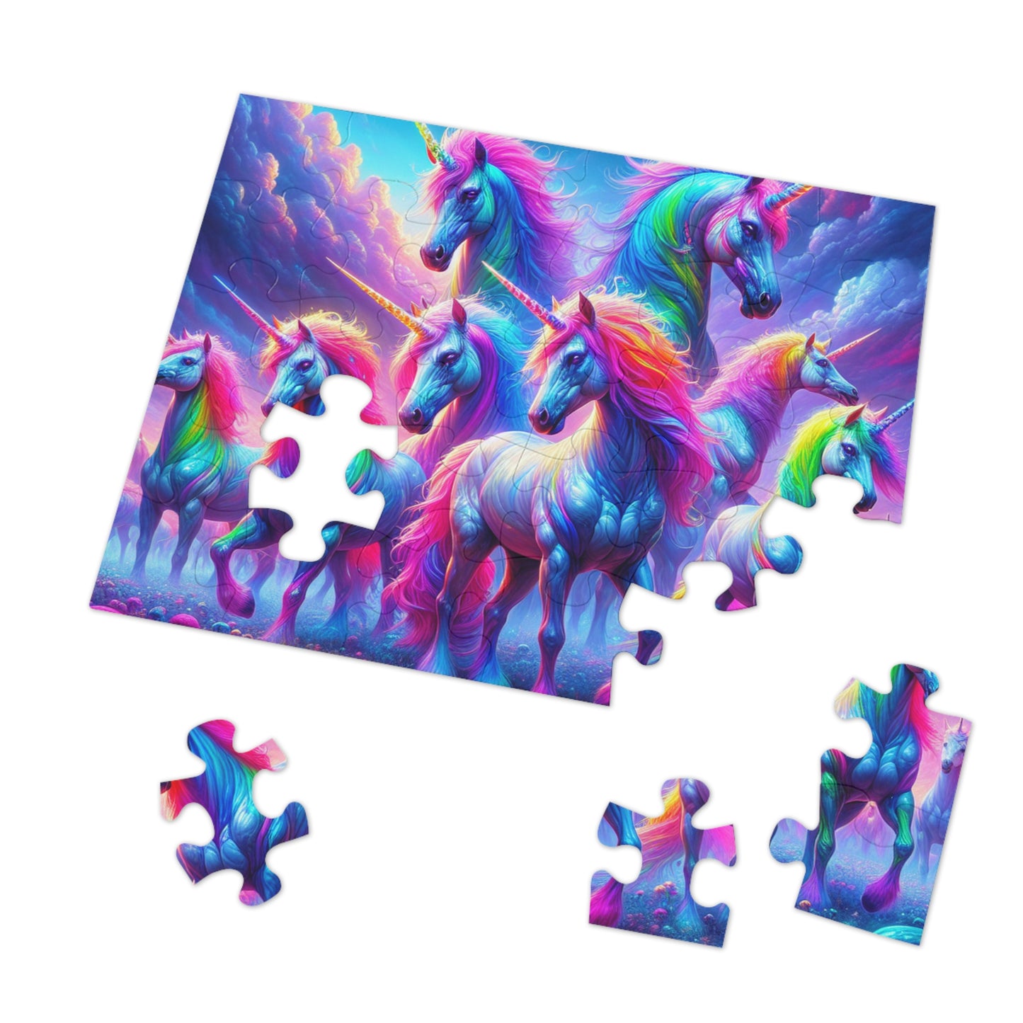 NeonUniClan - Neon Unicorns Puzzle