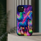 Neon Unicorn Congregation Neon Unicorns Premium Art Magsafe Magnet Tough IPhone 13 14 15 Pro Plus Max and Mini in Matte and Glossy Phone cases