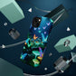 "Neon Meadow" Neon Butterflies and Mushrooms Premium Art Magsafe Magnet Tough IPhone 13 14 15 Pro Plus Max and Mini in Matte and Glossy Phone cases