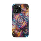 Cosmic Chromatic Mirage. Neon Trippy Infinity Patterns Premium Art Magsafe Magnet Tough IPhone 13 14 15 Pro Plus Max and Mini in Matte and Glossy Phone cases