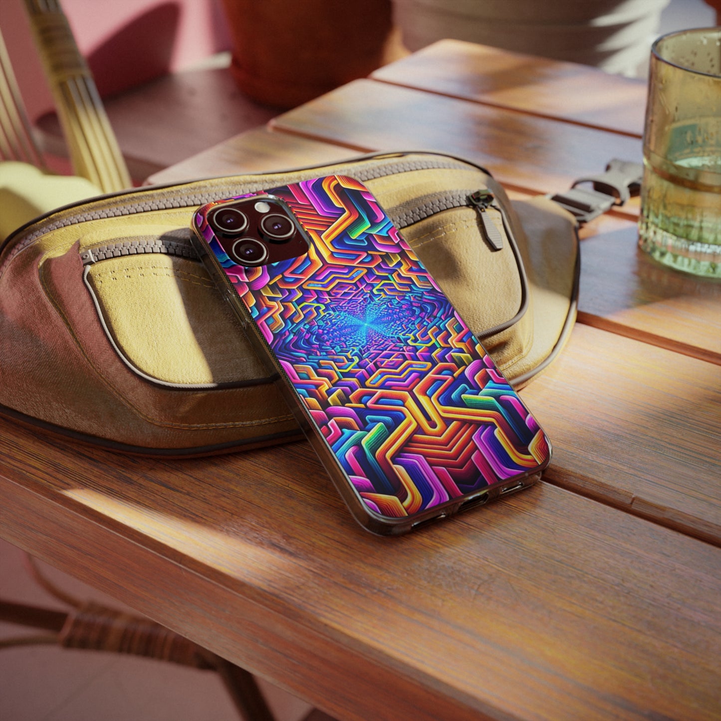 Vibrant Trippin' Infinity Infinity Patterns Art Polycarbonate Phone Case