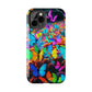 "Neon Butterfly Mural" NEON Butterflies Tough Phone Case Iphone 6 7 8 9 10 11 12 13 14 SE X XR XS Pro Max Mini Plus