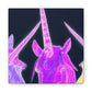Neon Unicorn Dreamscape NEON Unicorns Art Canvas