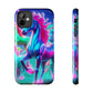 "Rainbow Dreams in Neon" NEON Unicorns Tough Phone Case