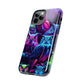 "Vivid Neon Nocturnal Symphony" NEON Owls Tough Phone Case