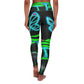Neon Nightlife Splendor - Mushrooms & Butterflies Leggings