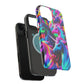 "Neon Illumination" Neon Unicorns Premium Art Magsafe Magnet Tough IPhone 13 14 15 Pro Plus Max and Mini in Matte and Glossy Phone cases