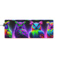 Neon Nocturnal Symphony. NEON Owls Art LED Mousepad