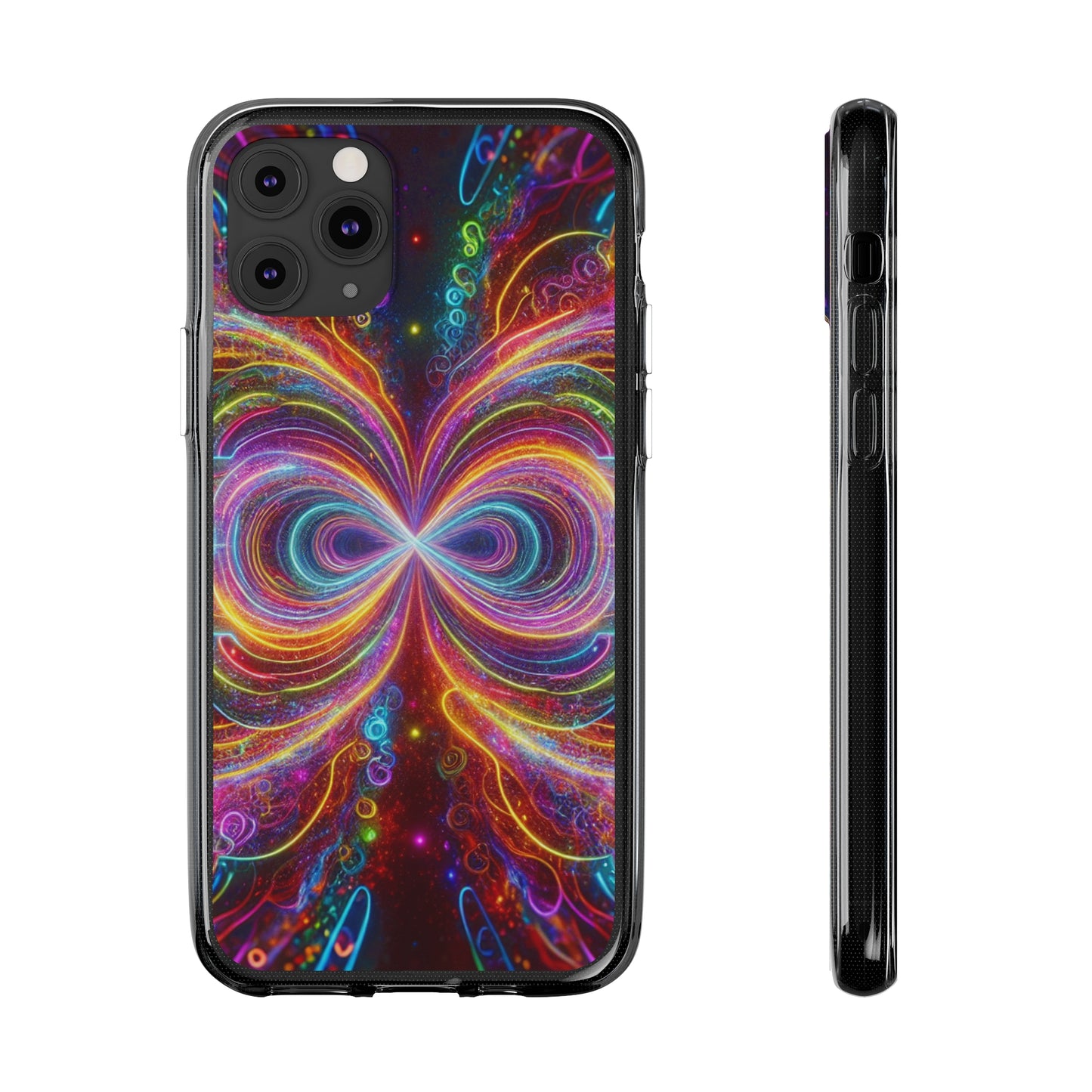 Neon Infinity Vortex Infinity Patterns Art Polycarbonate Phone Case