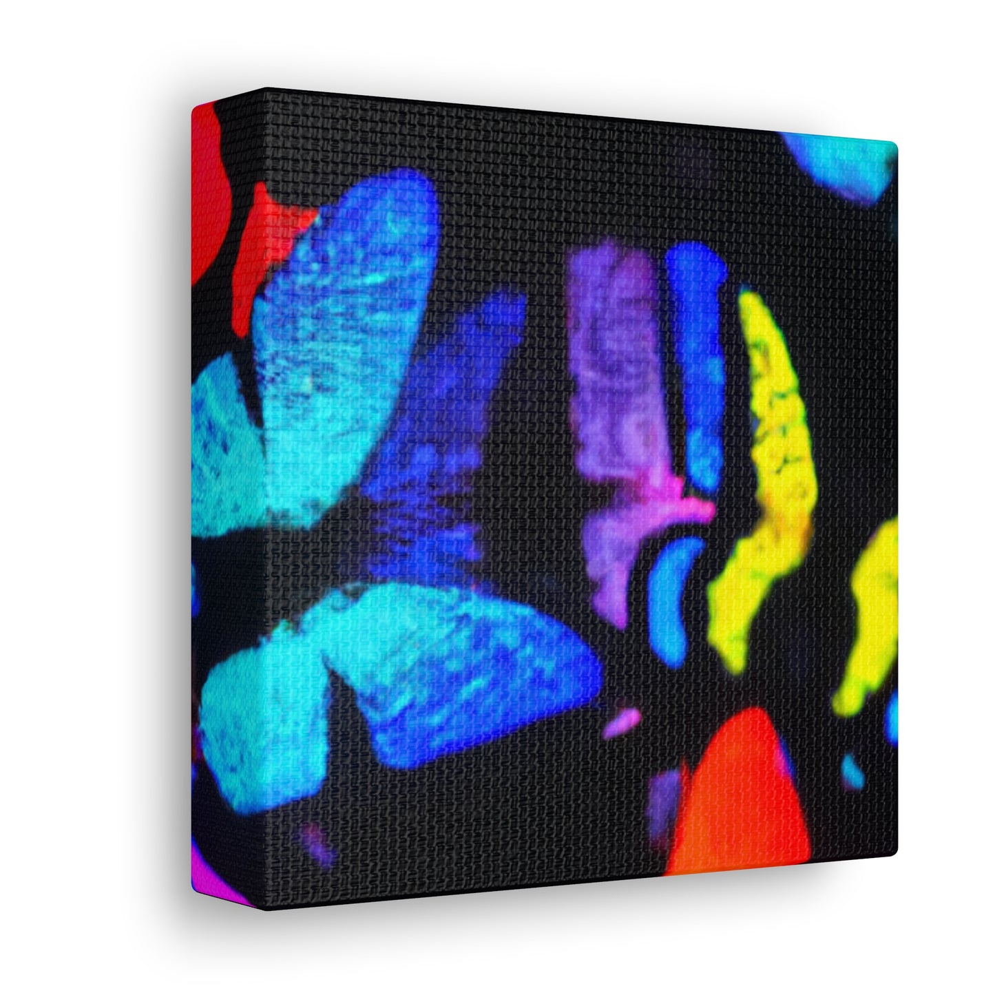 "Fantasia of Flutterbyes" Neon Butterflies  Art Canvas