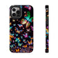 Neon Butterflies Dance NEON Butterflies Tough Phone Case Iphone 6 7 8 9 10 11 12 13 14 SE X XR XS Pro Max Mini Plus