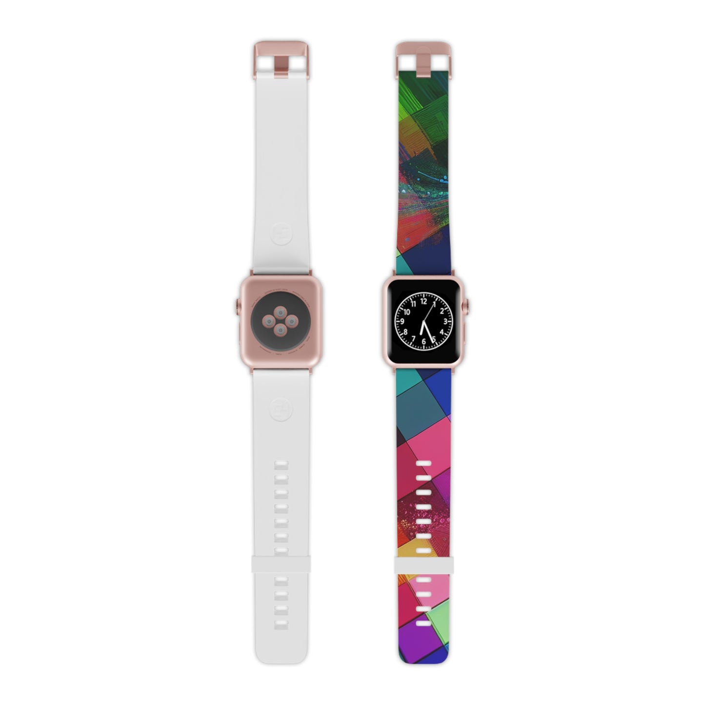 "Neon Technospark Reflection" - Trippy Infinity Patterns Iwatch Band