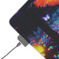 "Euphoric Fauna" NEON Butterflies and Mushrooms LED Mousepad