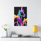 "Vibrant Neon Magic" NEON Unicorns Art Canvas