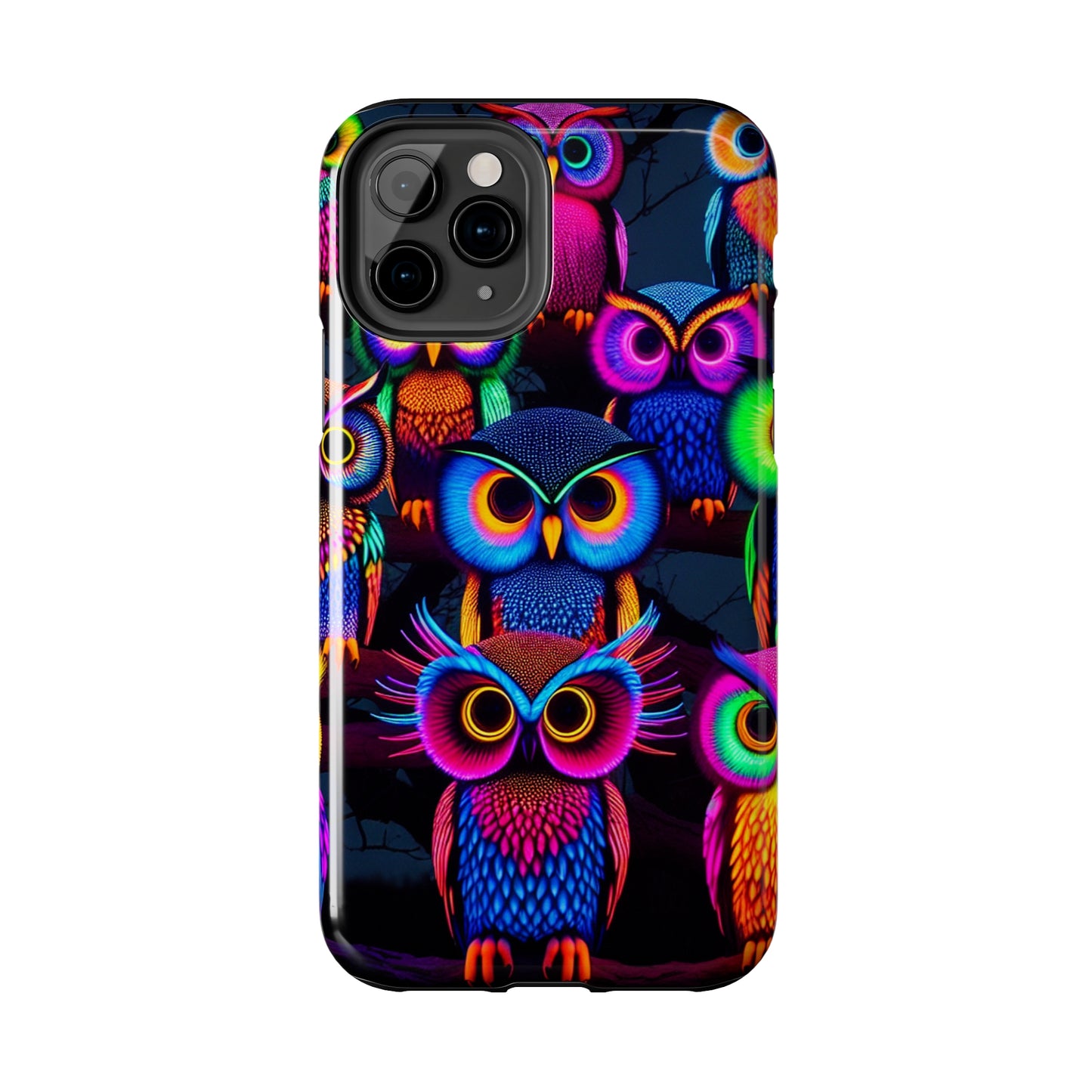 Neon Gloowls. NEON Owls Tough Phone Case