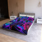 Garrod da Vinci - NEON Owls Microfiber Duvet Cover