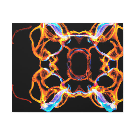 Psychedelic Infinity Orbitals. Trippy Infinity Patterns Art Canvas
