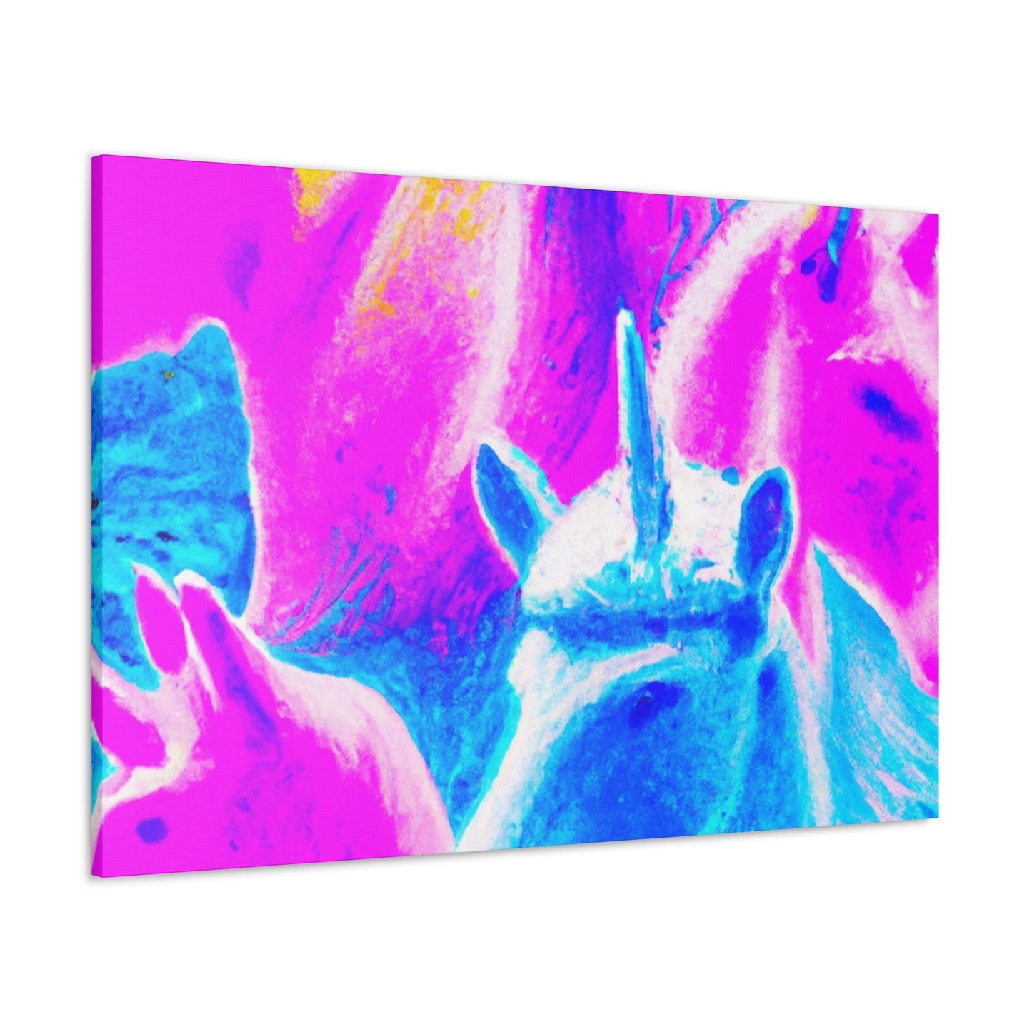 Neon Unicorn Dreamscape NEON Unicorns Art Canvas