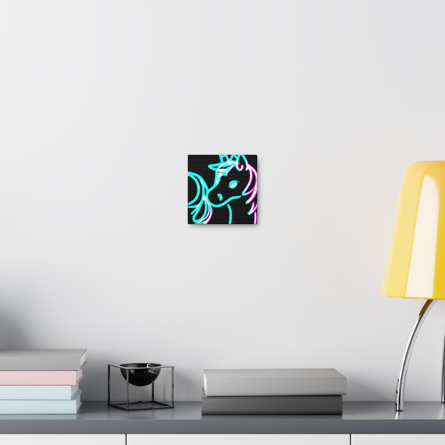 "Neon Unicorn Carnival" NEON Unicorns Art Canvas