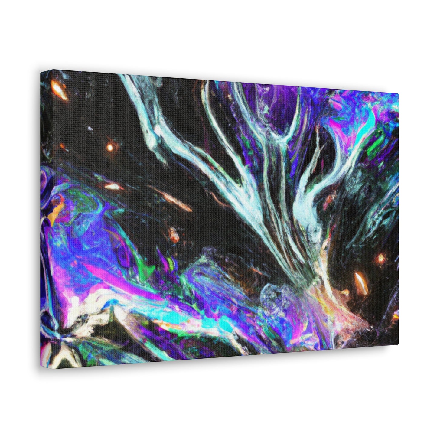 Interdimensional Fantasia. Trippy Infinity Patterns Art Canvas